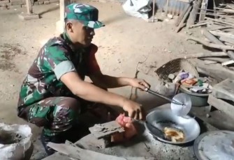 Babinsa masuk dapur Kodim 0802/Ponorogo 