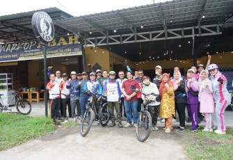 Bupati Asahan saat Gowes bersama OPD