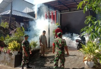 Fogging di wilayah desa binaan 