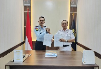 Suasana di ruangan  kerja Kalapas Kelas III Suliki.