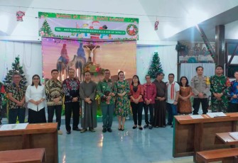 Perayaan Natal di perbatasan 