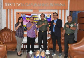 Danrem 073/Mkt menerima kunjungan UP3 Salatiga