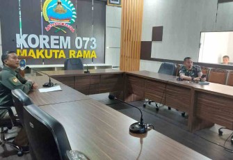 Pengecekan data website Korem 073/Mkt