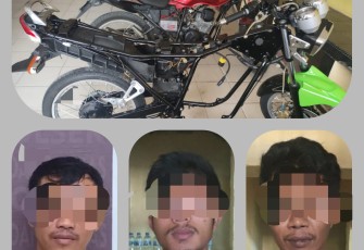 Terduga Pelaku dan Barang Bukti saat Diamankan 
