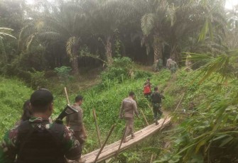 Patroli gabungan di perbatasan RI Malaysia 