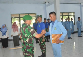 Dandim 0802/Ponorogo Letkol Inf Hirta Juni Adriansyah saat menutup LDK