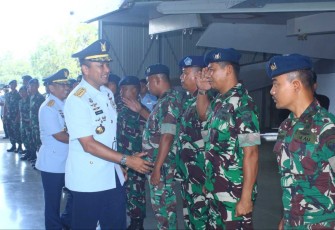 Pangkoopsudnas Marsdya TNI M Tonny Harjono saat Kunjungi Lanud Sultan Hasanuddin