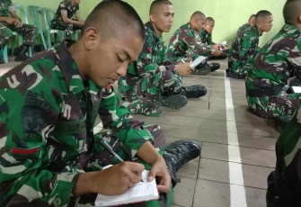 Tamtama Remaja saat menimba ilmu di Menarmed 2 Kostrad 