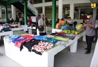 Pedagang pasar Aksara Kota Medan