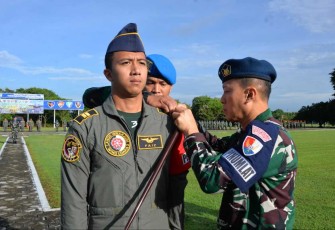 Danlanud Iswahjudi Marsekal Pertama TNI Irwan Pramuda saat membuka latihan Elang Gesit