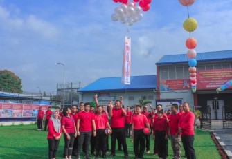 Pembukaan Pekan Olahraga HBP ke 59 di Lapas Kelas IIA Binjai Sumatera Utara, Rabu (8/3)