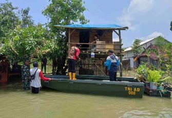 Rumah pohon milik Gunarto sekedar untuk hindari banjir