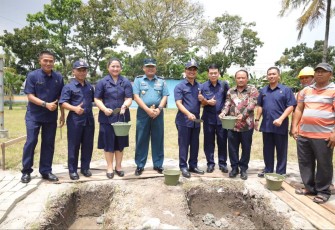 Peletakan Batu Pertama Pembangunan SMK Hang Tuah Belawan Tahap II  
