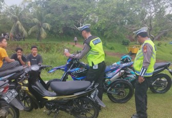 Sat Lantas Polres Seluma Polda Bengkulu Gelar Penindakan Antisipasi Balap Liar