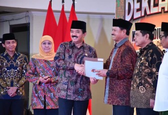 Menteri ATR/BPN Hadi Tjahjanto saat deklarasi Kota Madiun
