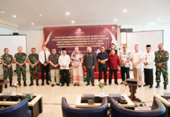 Sosialisasi dan Evaluasi Tahapan Penyusunan Daerah Pemilihan dan telah ditetapkannya Peraturan KPU Nomor 6 Tahun 2023 tentang Daerah Pemilihan dan Alokasi Kursi Anggota Dewan Perwakilan Rakyat, Dewan Perwakilan Rakyat Daerah Provinsi dan Dewan Perwakilan Rakyat Daerah Kabupaten/Kota Dalam Pemilihan Umum Tahun 2024.