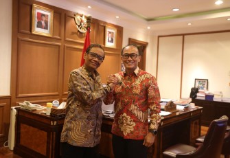 Prof Zudan usai melapor Menko Prof Mahfud di Jakarta, Jum'at (31/3)
