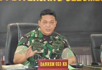 Danrem 023 KS Kolonel Inf Dodi Triwinarto 