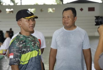 Danrem 081/DSJ Kolonel Inf H. Sugiyono dampingi Pangdam Brawijaya seleksi atlet pencak silat 