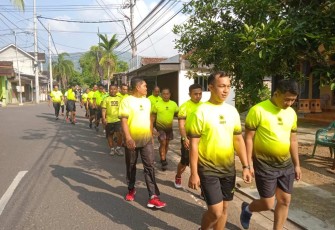 Jalan pagi prajurit Kodim Pacitan