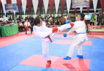 Peserta 4th National Open Karate Championship 2023, Malang, Sabtu (6/5)
