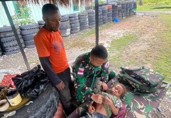 Pelayanan kesehatan masyarakat Elelim dari Satgas 
