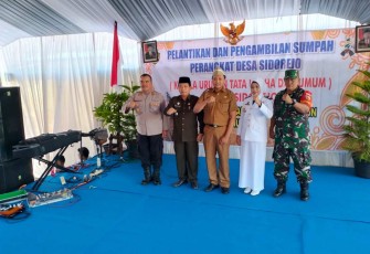 Pelantikan dan Pengambilan Sumpah Jabatan Perangkat Desa Sidorejo
