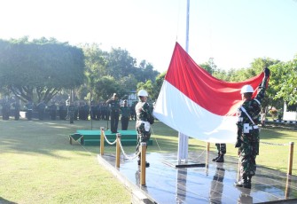 Upacara bendera 17-an Kodim 0802/Pacitan 