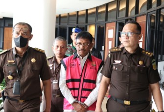 Menkominfo Johnny G Plate resmi tersangka kasus korupsi