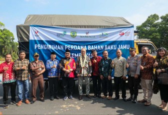 Pelepasan pasokan bahan baku jamu ke PT Sido Muncul 