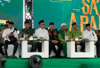 Danrem 023 KS Kolonel Inf Dodi Triwinarto menghadiri acara tasyakuran 1 abad NU