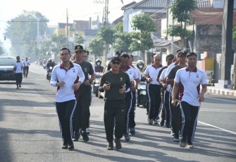 Olahraga bersama TNI Polri 