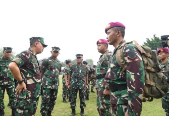 Pasukan Marinir Satgas Perbatasan RI - PNG