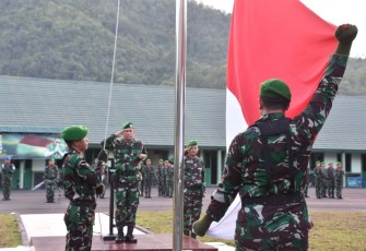 Upacara Hari Kebangkitan Nasional ke - 115 Korem 023/KS