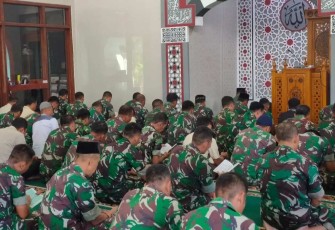 Doa bersama prajurit Korem 081/DSJ