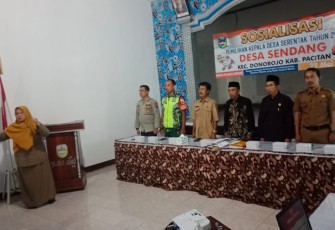 Sosialisasi Pilkades di wilayah desa binaan 