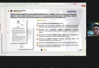 Rakor Program KBLBB secara darling di Jakarta, Senin (29/5)
