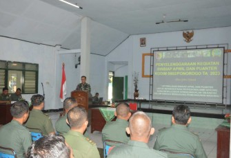 Binsiap Apwil dan Puanter Tahun 2023 Kodim 0802/Ponorogo 