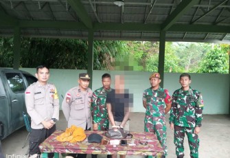 Satgas Pamtas Yonarmed 16/TK Berhasil Amankan Narkoba 