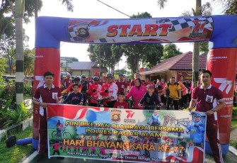 Polres Pagar Alam Gelar Fun Bike 