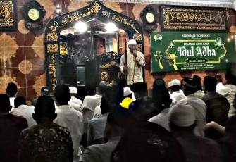Sholat idul Adha di Kodim 0806/Trenggalek 