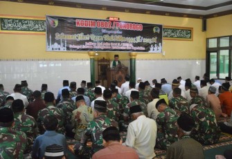 Salat idul Adha di Kodim 0802/Ponorogo 