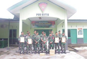 Satgas Yonarmed 1 Kostrad Kembali Peroleh Penghargaan dari Pangdam XVI/Pattimura 