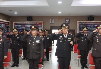 Kapolres Tapsel Ikuti Upacara HUT Bhayangkara ke-77