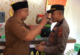 Kapolsek Peureulak Barat Dapat Kejutan dari Muspika 