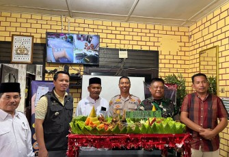 Muspika Ranto Peureulak Beri Ucapan HUT Bhayangkara ke-77 Untuk Kapolsek 