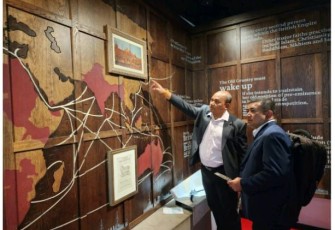 Kadisjarahal Laksamana Pertama TNI Dr Hariyo Poernomo saat mengunjungi museum di Belanda