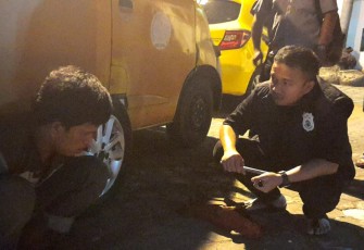 Kasatreskrim Polrestabes Medan Kompol Fathir saat tangkap pelaku pencurian ban, 