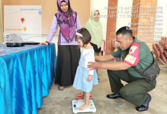 Pendampingan Posyandu di wilayah desa binaan