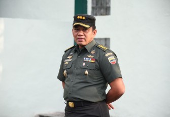 Kapendam I/BB Kolonel Inf Rico J Siagian saat memberikan keterangan pers 